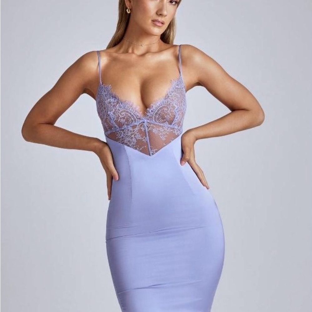 NWT Oh Polly Cadenza Lavender Lace Dress